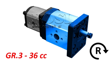 HIDRAULINIS SIURBLYS 30C36X198 PIRMAS GR.3 GR.2 36 CC DEŠINĖ