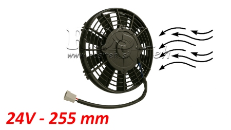 AXIALFLÄKT 255MM PUSH 24V