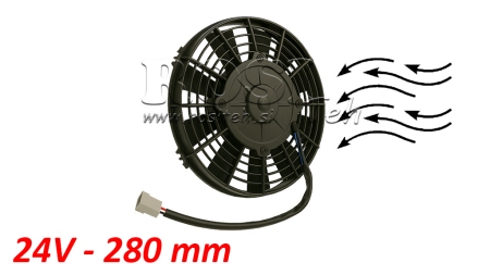 VENTILATOR AXIAL 280MM PUSH 24V
