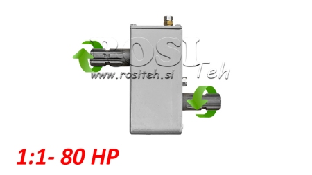 TRAKTORSKI REDUKTOR - INVERZIJA 1:1 (80HP-60kW) MOŠKI-MOŠKI