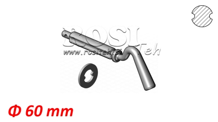 DOUBLE GROOVE WEDGE VOOR KIPPERCILINDER BAL Φ 60