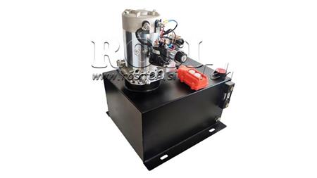 MINI HYDRAULISK AGGREGAT 12V DC - 1.6kW = 2.1cc - 25 lit - dobbel retning montering (metall)
