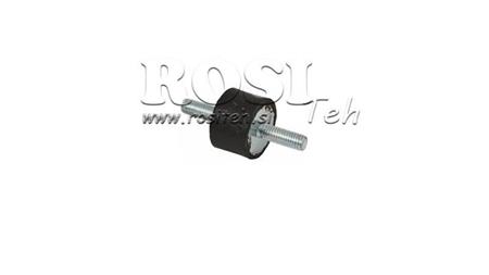 DAMPER PER VIBRAZIONI CILINDRICO CON VITI SU ENTRAMBI I LATI 8MA