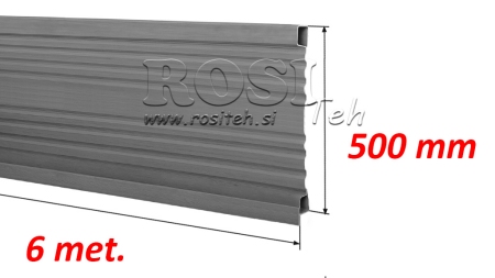 ZIJPANEEL VOOR KIPPERS TRAILER 6 METERS - HOOGTE 500 MM