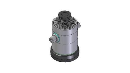 1056S -TELESCOPISK CYLINDER STANDARD/BOLD 10 TRIN REJSE 4350 DIAMETER 300