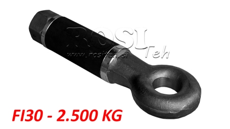 GANCIO DI TRAINO GIREVOLE FI30 2500/400KG