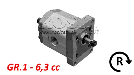 HYDRAULISK PUMPE GR.1 6.3 CC HØYRE - GJENGER