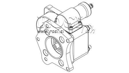 UTGANG FOR HYDRAULISK PUMPE - MERCEDES 352-2