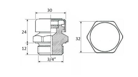 VALVOLA DI VENTILAZIONE IDRAULICA PER PTO 3/4