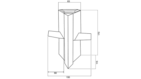 CINKUOTA KALVĖ MEDIENOS SKALDYMO MAŠINAI 170MM 12-19 TONŲ