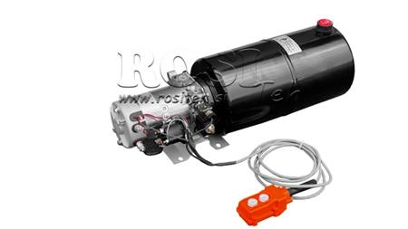 MINI AGREGAT HYDRAULICZNY 24V DC - 2.2kW = 2.1cc - 12 lit