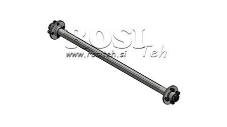 AKSEL FOR HENGER 950KG UTEN BREMS (1000 MM)