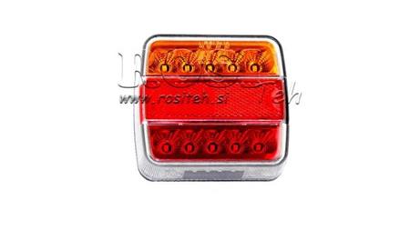 LED GALINIS ŽIBINTAS PRIEKABAI SU 4 FUNKCIJOMIS 12V