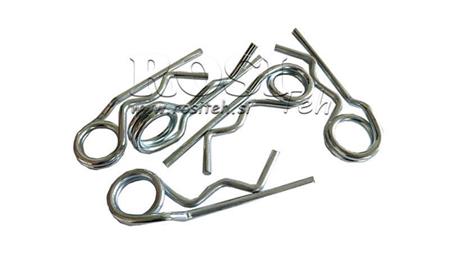 FUSIŲ KLIPŲ RINKINYS dvigubas fi 4 mm (5 vnt)