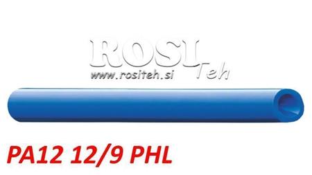 PA 12/9 PA12PHL TUBO D'ARIA BLU IN POLIAMMIDE DIN74324