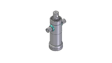 2033F - CILINDRO TELESCOPICO STANDARD/BUCO 3 STADI CORSO 683 DIAMETRO 95