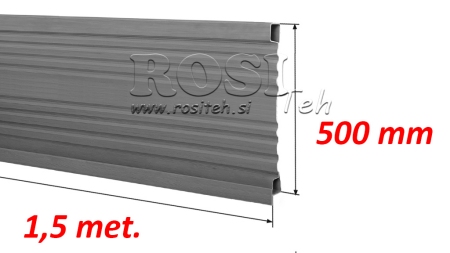 ZIJPANEEL VOOR KIPPERS AANHANGER 1.5 MET. - HOOGTE 500 MM