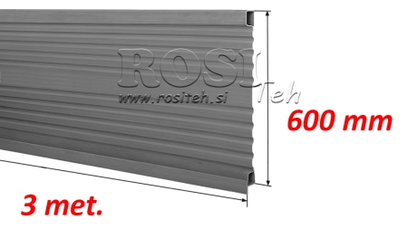TRAILER SIDE PANEL 3 MET. - HØYDE 600 MM