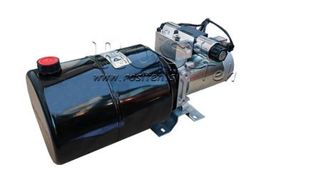 MINI AGREGAT HYDRAULICZNY 24V DC - 2.2kW = 2.1cc - 8 lit - montaż w kierunku podwójnym (metal)