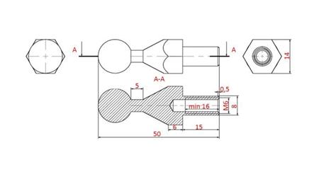 JOYSTICK NIMCO Z UCHWYTEM KULOWYM