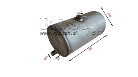 ZBIORNIK OLEJU WYKONANY Z BLACHY 11lit fi210-350mm