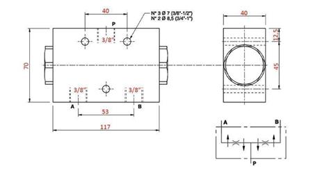 HIDRAULINIS DISTRIBUCINIS VOŽTUVAS SRAUTO V1020 DFL 1-3 lit - 3/8 - 250 bar (max.300 bar) METALAS