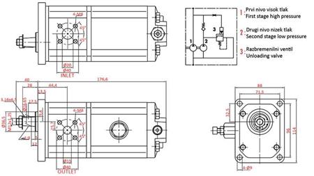 POMPA IDRAULICA GR.2 HI-LO 22C3,5/11X815R