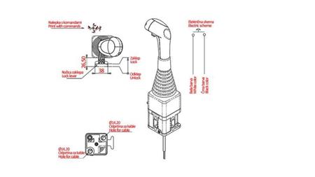JOYSTICK NIMCO DO WCIĄGARKI KULOWEJ - 1x PRZYCISK