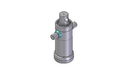3033F -TELESCOPISK SYLINDER STANDARD/HULL 3 TRINN SLAG 785 DIAMETER 112