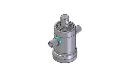 3060F - TELESCOPOWY CYLINDER STANDARD/OTWÓR 4 ETAPY SKOKU 500 ŚREDNICA 112