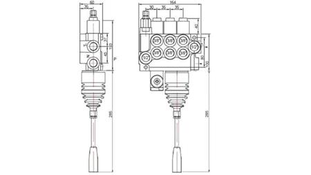 ZAWÓR HYD. 3xP40 JOYSTICK
