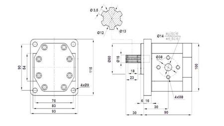 HIDRAULIKUS SZIVATTYÚ NSZ 10 - 6 FOG 10 CC BAL