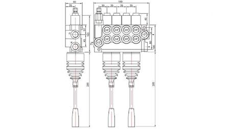 VALVOLA HID. 4xP40   2x JOYSTICK