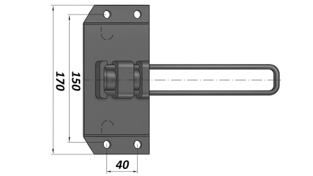 DRŽIAK PRE METALOVÝ KLÍN 1,600 KG