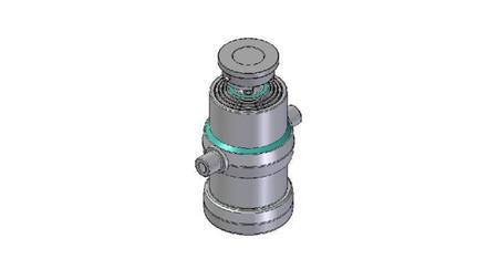 4080S -TELESCOPIC Sylinder STANDARD/KULE 4 TRINN SLAG 1010 DIAMETER 190