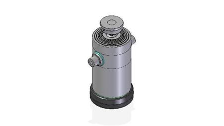 6086S -CYLINDER TELESCOPICZNY STANDARD/BALL 6 ETAPÓW SKOK 2500 ŚREDNICA 300