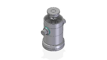 7063S -TELESCOPISK SYLINDER STANDARD/KULE 7 TRINN REISE 2192 DIAMETER 270