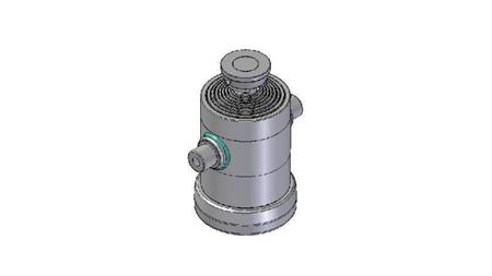 8032S -TELESCOPIC Sylinder STANDARD/KULE 8 TRINN REISE 2220 DIAMETER 270