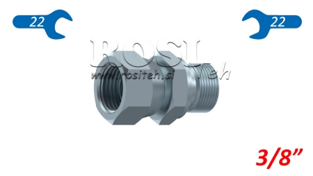 HIDRAULINIS DUBLINIS RAKTAS SU SUKAMUOJU VERŽLIU 3/8