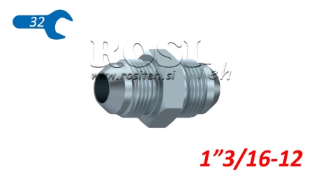HIDRAULINIS DVIJŲ VOŽTUVAS JIC74° 1”3/16-12 1”3/16-12