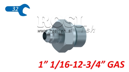 HIDRAULINIS REDUKTORIUS 1 1/16 JIC74°-3/4 DUJOS