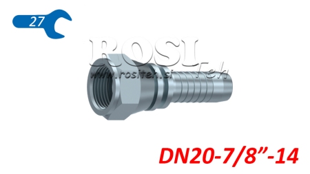 HIDRAULINĖ SĄSAJA DKJ JIC74° Moteriška DN20-7/8”-14