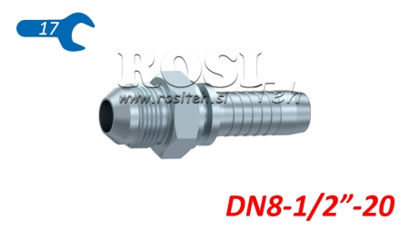 HIDRAULINĖ SĄSAJA AGJ JIC74° PATINAS DN8-1/2”-20