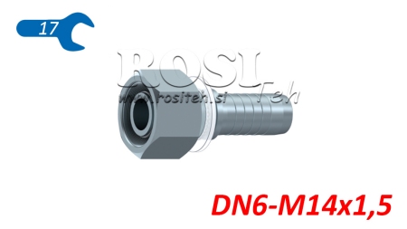 HIDRAULINĖ SĄSAJA DKOS 6 SU MOTERIMI DN6-M14X1,5