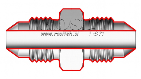 HIDRAULINIS DVIJŲ VOŽTUVAS JIC74° 7/8”-14 7/8”-14