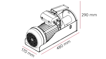 230 V ELEKTRISK VINCH DWI 500/990 kg