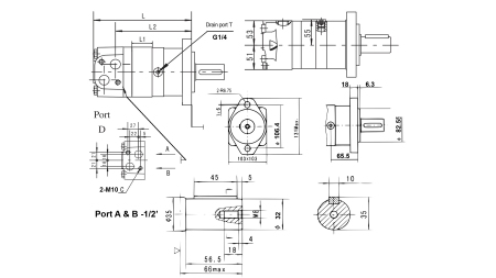 HÜDRAULILINE MOOTOR MS 100 ECO (ALSG3-100)
