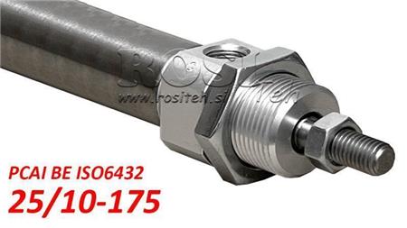 PNEUMATIKZYLINDER PCAI 25/10-175 BE ISO6432