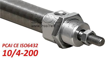 PNEUMATISCHER ZYLINDER PCAI 10/4-200 CE ISO6432