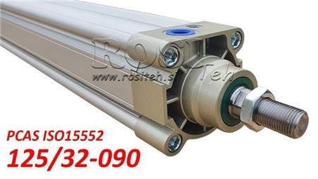 PNEUMATIKUS HENGER PCAS 125/32-090 BE ISO15552